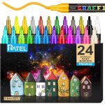 Peinture acryliques stylos, 24 couleurs marqueur peinture acrylique premium etanche permanent art peinture ... Peinture acryliques stylos, 24 couleurs marqueur peinture acrylique premium etanche permanent art peinture ...