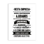 Peinture artistique sur toile de règles du bureau portugais, citation inspirante, imprimés d'affiches ... Peinture artistique sur toile de règles du bureau portugais, citation inspirante, imprimés d'affiches ...