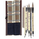 Peinture de calligraphie professionnelle au pinceau chinois, un ensemble de 8 pinceaux