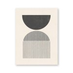 Peinture de cavans de formes g�om�triques classiques, affiches et imprim�s de style du milieu du si�cle, ...