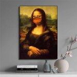 Peinture diamant 5d, masque amusant, mona lisa, peinture a l'huile diamant rond / carr, broderie a la ...