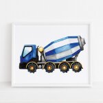 Peinture diamant art broderie 5d, vhicules de construction, camion a benne basculante, bulldozer, mosaque, ...