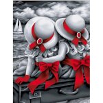 Peinture de diamant pour filles, broderie complte 5d, image de fille, perles carres ou rondes, point ...