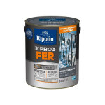 Peinture fer - ripolin - 7016 - gris anthracite - brillant - 2l