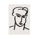 Peinture de figurines de henry matisse, style nordique, ligne murale abstraite simple, peinture dcorative, ...