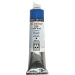 Peinture a l'huile pour artistes 84 couleurs peinture professionnelle 45ml tube(225 bleu cyan)