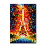 Peinture a l'huile psychédélique de la tour eiffel, ville de paris, affiche murale colorée abstraite ... Peinture a l'huile psychédélique de la tour eiffel, ville de paris, affiche murale colorée abstraite ...