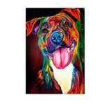 Peinture a l'huile sur toile abstraite moderne, chien coloré pop, affiches et imprimés d'art mural, peinture ... Peinture a l'huile sur toile abstraite moderne, chien coloré pop, affiches et imprimés d'art mural, peinture ...