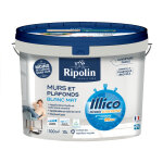 Peinture murs et plafonds - blanc - mat - ripolin - illico - 10 l