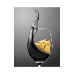 Peinture murale moderne et créative, noir, blanc, jaune, verre a vin, pour salon, restaurant, bar, hôtel, ... Peinture murale moderne et créative, noir, blanc, jaune, verre a vin, pour salon, restaurant, bar, hôtel, ...