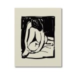 Peinture sur toile abstraite de femmes, impression d'art mural minimaliste, noir et blanc, affiche moderne, ...