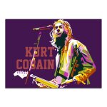 Peinture sur toile, affiches et imprims de kurt cobain gitarist legen, tableau d'art mural pour dcor ...