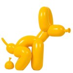 Peinture sur toile de chien poop, sculpture d'art abstrait, statue de chien, dcoration murale pour salon, ...