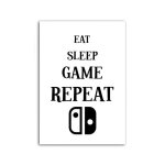 Peinture sur toile avec citations de jeu, affiche murale de style nordique, noir et blanc, image modulaire ...