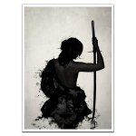 Peinture sur toile femme samoura, affiche et imprims, images artistiques murales pour salon, dcoration ...