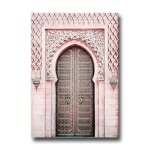 Peinture sur toile moderne avec architecture de porte marocaine, affiches d'art et imprims, images islamiques ...