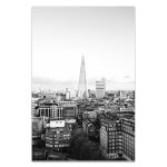 Peintures sur toile en noir et blanc, paysage de ville mondiale, affiches et imprims de londres, paris, ...
