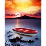 Peinture sur toile avec paysage d'arbre de lune, affiche murale imprime, dcoration de la maison, bote ...