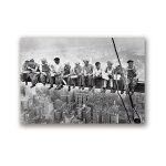 Peinture sur toile vintage, dcoration moderne de la maison, ville de new york, vue du djeuner sur un ...