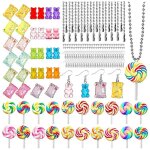 Pendentif en bonbon color charme bricolage ours belle forme de sucette pour la dcoration artisanale ...