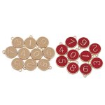 Pendentif de bracelet en email double face, 20 pi�ces, pour la fabrication de bijoux, lettre goutte a ...