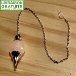 Pendule s�phoroton quartz rose 4 cm radiesth�sie esot�risme