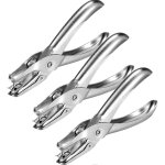 Perforateurs en m�tal, billet de perforateur de papier punch a trou unique, adapt� a l'�cole, a la maison ...