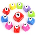Perforateur a papier enfant, lot de 10 mini perforateur a papier pour diy, l'album photo et le scrapbooking. ...