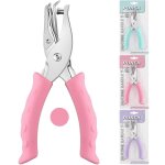 Perforatrice mtallique a un trou avec poigne souple pour bricolage, artisanat, etiquettes, vtements, ...