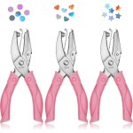 Perforatrice a papier portable en 3 formes pour etiquettes de vtements, scrapbooking et artisanat avec ...
