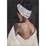Perruque rouge pour femme noire, fleurs roses, toile, affiches et imprims, photos d'art murales pour ...