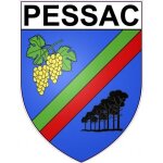 Pessac 33 ville stickers blason autocollant adhsif - taille : 8 cm