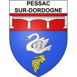 Pessac - sur - dordogne 33 ville sticker blason ecusson autocollant adhsif - taille : 17 cm