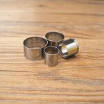 Petits 4pcs - moule de pétale de sucre en acier inoxydable, coupeur d'argile rond de 3. 5cm 3cm 2. 3cm ... Petits 4pcs - moule de pétale de sucre en acier inoxydable, coupeur d'argile rond de 3. 5cm 3cm 2. 3cm ...