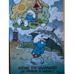 Peyo - schtroumpf n * 9 - même en vacances je pense a vous ! Peyo - schtroumpf n * 9 - même en vacances je pense a vous !