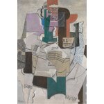 Picasso (fruit dish, bottle and violin) - fruits bouteille et violon - 61x91, 5cm - affiche / poster ...