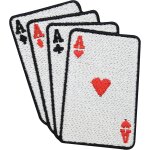 Pices finally home ecusson thermocollant cartes de casino patch a coller au fer a repasser ou a coudre ...