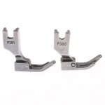 Pied presseur etroit no. p360 / p361 pour machines a coudre industrielles, 2 pices