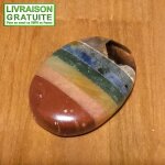 Pierre de souci 7 chakras 3, 7 cm x 2, 7 cm 15, 50 gr lithoth�rapie (r�f 1)