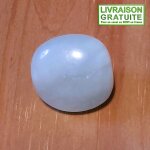 Pierre roul�e aigue - marine de madagascar 2, 3 cm 11, 15 gr lithoth�rapie (r�f 6)