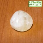 Pierre roul�e citrine naturelle du br�sil 2, 4 cm 12, 30 gr lithoth�rapie (r�f 12)