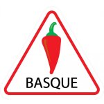 Piment d'espelette pays basque triangle attention autocollant adhésif sticker logo15 - taille : 8 cm Piment d'espelette pays basque triangle attention autocollant adhésif sticker logo15 - taille : 8 cm