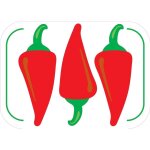 Piment d'espelette trio de piment pays basque transparent autocollant sticker adhésif logo25 - taille ... Piment d'espelette trio de piment pays basque transparent autocollant sticker adhésif logo25 - taille ...