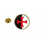 Pins pin badge pin's drapeau blason templier chevalier r1 rond