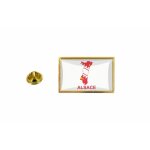 Pins pin badge pin's drapeau pays carte alsace departement