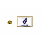 Pins pin badge pin's drapeau pays carte ardeche departement
