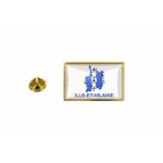 Pins pin badge pin's drapeau pays carte departement ile et villaine