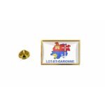 Pins pin badge pin's drapeau pays carte departement lot et garonne