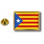 Pins pin badge pin's metal epoxy estrelada drapeau catalogne catalan independant