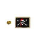 Pins pin badge pin's metal epoxy avec pince papillon drapeau pirate bandana